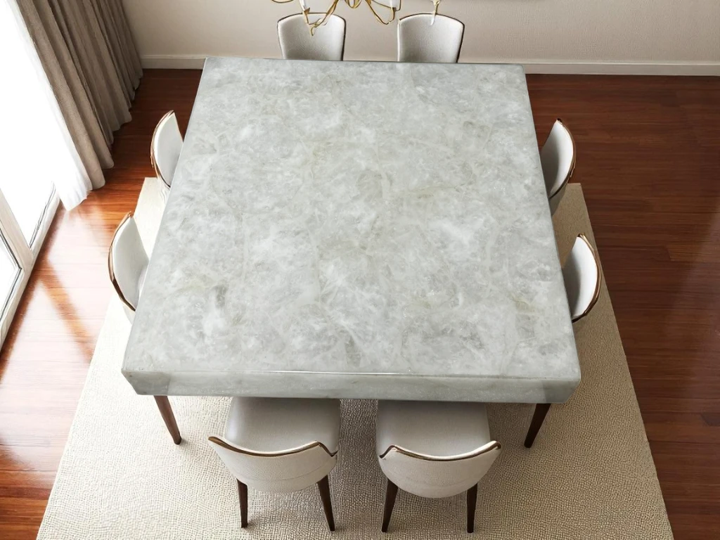 Alaska Pink Onyx Dining Table Centerpiece